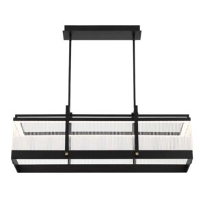 Eurofase Tye, Chandelier, 41", Matte Black, Clear Acrylic