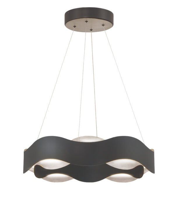 Eurofase Vaughan, Pendant, 24", Silver-Black Mix, Silver Steel – Eurofase Pendants