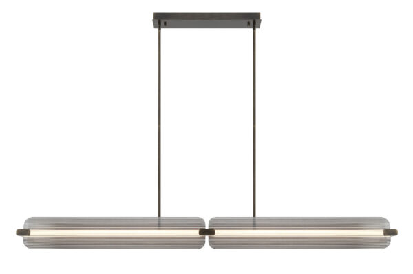 Eurofase Neoness, Chandelier, 4-Light, 67", Weathered Brass, Smoked Glass – Eurofase Chandeliers
