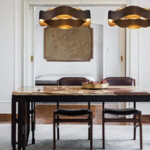 Eurofase Vaughan, Pendant, 24", Bronze-Gold Mix, Gold Steel – Eurofase Pendants