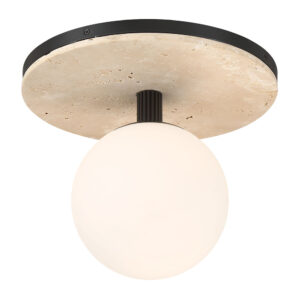Eurofase Carnagie, Flush Mount, 8", Antique Brass, Opal Etched Glass – Eurofase Flush Mounts