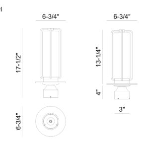 Eurofase 16" Integrated LED Outdoor Post Mount – Eurofase Outdoor