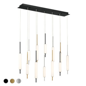 Eurofase Cumberland, Chandelier, 12-Light, 40", Mix, White Glass – Eurofase Chandeliers