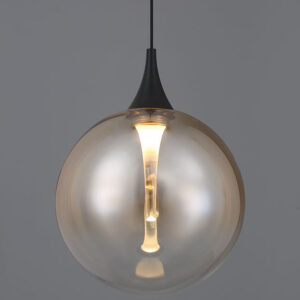 Eurofase Iissa, Pendant, 6", Matte Black, Smoked Glass – Eurofase Pendants