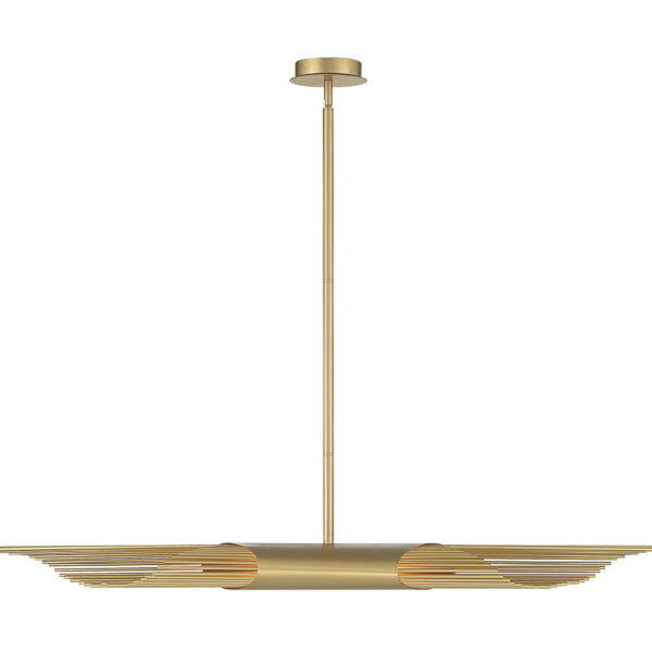 Eurofase Umura, Chandelier , 2-Light, 49", Satin Gold Paint – Eurofase Chandeliers