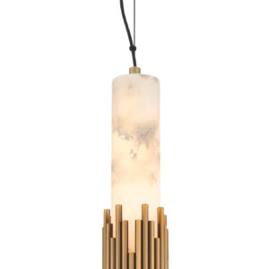 Eurofase Venna, Pendant , 23", Antique Brass, Alabaster – Eurofase Pendants