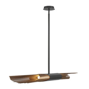 Eurofase Umura, Chandelier , 2-Light, 49", Matte Black – Eurofase Chandeliers