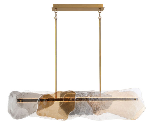 Eurofase Grotto, Chandelier, 58", Antique Brass, Mixed Glass – Eurofase Chandeliers