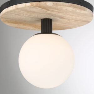 Eurofase Carnagie, Flush Mount, 8", Antique Brass, Opal Etched Glass – Eurofase Flush Mounts