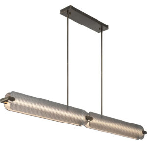 Eurofase Neoness, Chandelier, 4-Light, 67", Matte Black, Smoked Glass – Eurofase Chandeliers