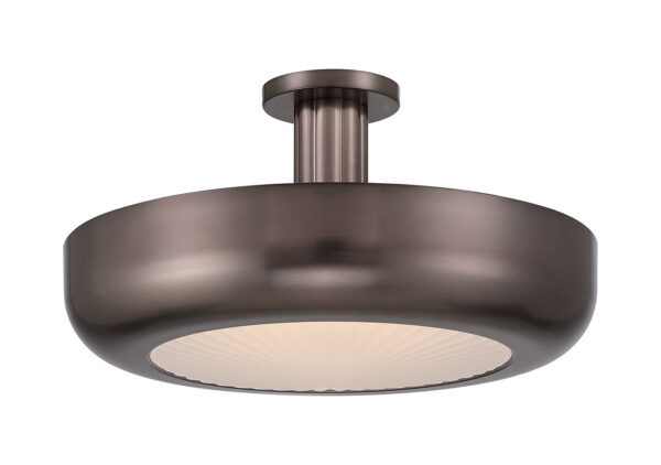 Eurofase Macey, Flush Mount, 22", Harlow Bronze, Etched Glass – Eurofase Flush Mounts