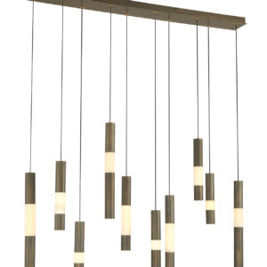 Eurofase Ronda, Chandelier , 10-Light, 50", Harlow Bronze, Alabaster – Eurofase Chandeliers