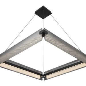 Eurofase Neoness, Chandelier, 4-Light, 34", Weathered Brass, Smoked Glass – Eurofase Chandeliers