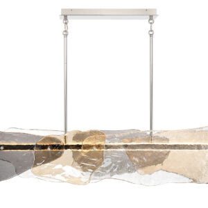 Eurofase Grotto, Chandelier, 58", Polished Nickel, Mixed Glass – Eurofase Chandeliers