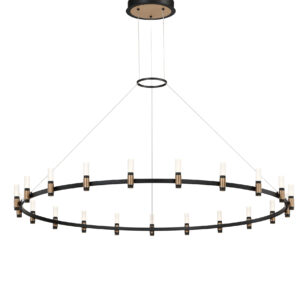 Eurofase Albany, Chandelier, 51-Light, 60", Brass-Black Mix, White Acrylic – Eurofase Chandeliers