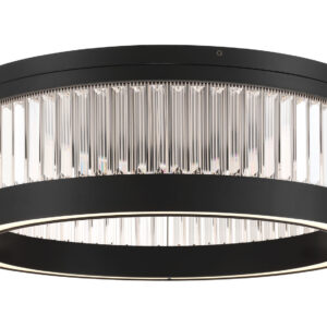 Eurofase Empra, Flush Mount, 16", Matte Black, Clear Crystal – Eurofase Flush Mounts