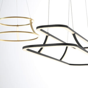 Eurofase Cadoux, Chandelier, 44", Matte Black, Clear Glass – Eurofase Chandeliers