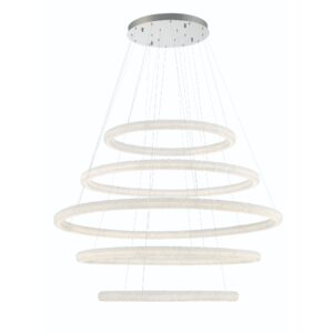 Eurofase Sassi, Chandelier , 5-Light, 60", Chrome – Eurofase Chandeliers