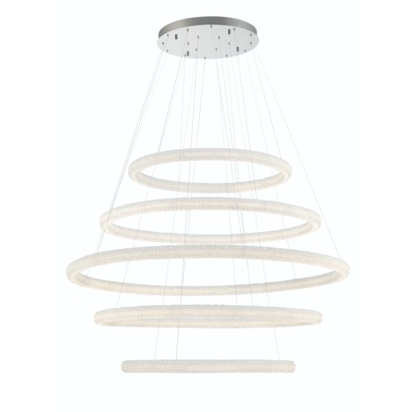 Eurofase Sassi, Chandelier , 5-Light, 60", Chrome – Eurofase Chandeliers