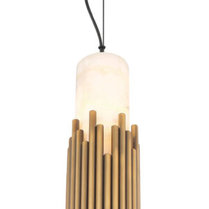 Eurofase Venna, Pendant , 23", Antique Brass, Alabaster – Eurofase Pendants