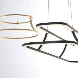 Eurofase Cadoux, Chandelier, 44", Matte Black, Clear Glass – Eurofase Chandeliers