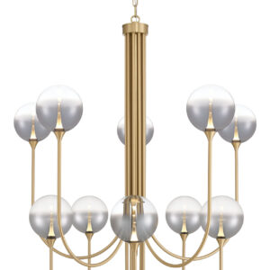 Eurofase Iissa, Chandelier, 10-Light, 40", Gold, Smoked Glass – Eurofase Chandeliers