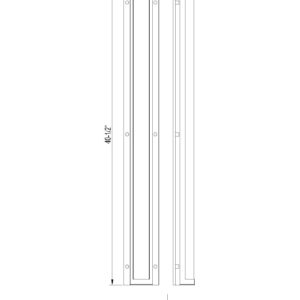 Eurofase Hy50, Outdoor, 40", Sand Black, Clear Textured Glass – Eurofase Outdoor