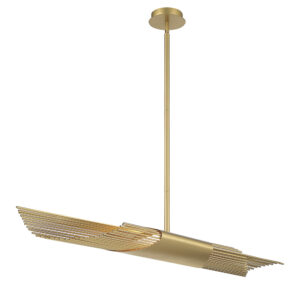 Eurofase Umura, Chandelier , 2-Light, 49", Satin Gold Paint – Eurofase Chandeliers