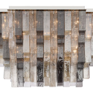 Eurofase Altesa, Flush Mount, 10-Light, 17", Chrome, Mixed Glass – Eurofase Flush Mounts