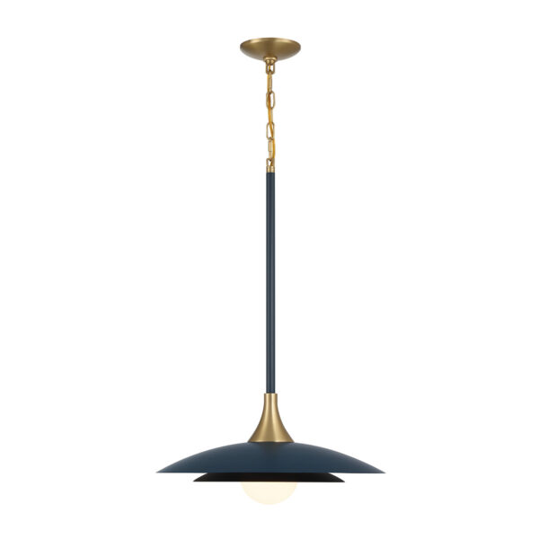 Eurofase Welsh, Pendant, 18", Matte Blue, White Glass – Eurofase Pendants