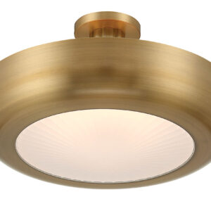 Eurofase Macey, Flush Mount, 16", Antique Brass, Etched Glass – Eurofase Flush Mounts