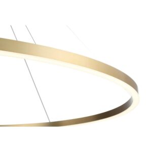 Eurofase Spunto, Chandelier, 61", Brushed Gold, White Glass – Eurofase Chandeliers