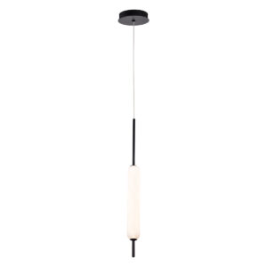 Eurofase Cumberland, Pendant, 22", Matte Black, White Glass