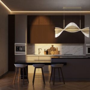 Eurofase Voltik, Chandelier, 72-Light, 59", Matte Gold, Frosted Acrylic – Eurofase Chandeliers