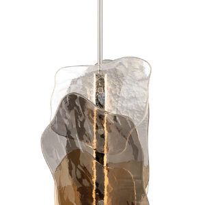 Eurofase Grotto, Pendant, 36", Polished Nickel, Mixed Glass – Eurofase Pendants