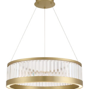 Eurofase Empra, Chandelier, 30", Gold, Clear Crystal – Eurofase Chandeliers