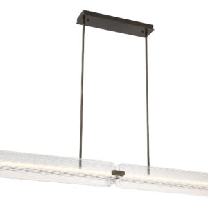 Eurofase Neoness, Chandelier, 4-Light, 67", Matte Black, Smoked Glass – Eurofase Chandeliers