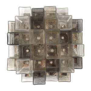 Eurofase Altesa, Flush Mount, 10-Light, 17", Chrome, Mixed Glass – Eurofase Flush Mounts