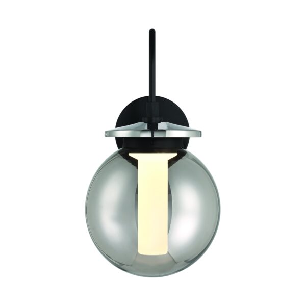 Eurofase Caswell, Outdoor, 18", Powder Coat Black, Smoked Glass – Eurofase Outdoor