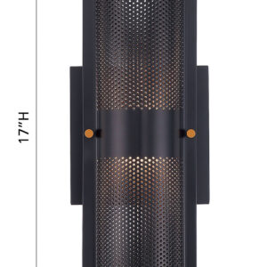 Eurofase Westcliffe, Outdoor , 2-Light, 17", Gold-Black Mix – Eurofase Outdoor