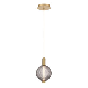 Eurofase Palmas, Pendant, 10", Gold, Smoked Glass – Eurofase Pendants