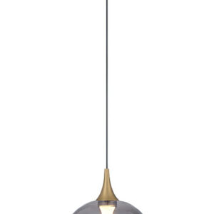 Eurofase Iissa, Pendant, 6", Matte Black, Smoked Glass – Eurofase Pendants