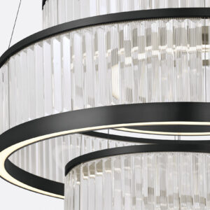 Eurofase Empra, Chandelier, 5-Light, 47", Gold, Clear Crystal – Eurofase Chandeliers