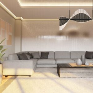 Eurofase Voltik, Chandelier, 72-Light, 59", Matte Gold, Frosted Acrylic – Eurofase Chandeliers