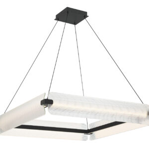 Eurofase Neoness, Chandelier, 4-Light, 34", Weathered Brass, Smoked Glass – Eurofase Chandeliers