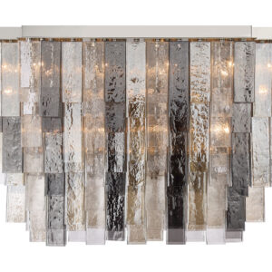 Eurofase Altesa, Flush Mount, 33-Light, 53", Chrome, Mixed Glass – Eurofase Flush Mounts