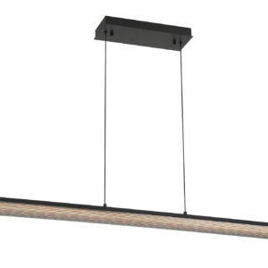 Eurofase Neoness, Chandelier, 4-Light, 67", Matte Black, Smoked Glass – Eurofase Chandeliers