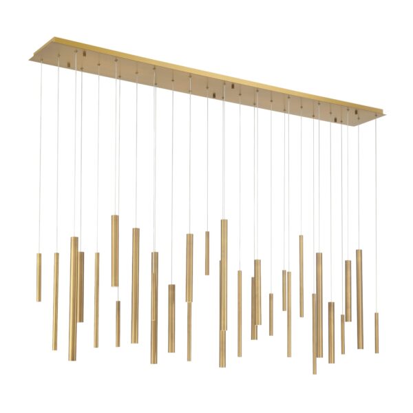 Eurofase Santana, Chandelier , 30-Light, 72", Antique Brass – Eurofase Chandeliers