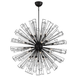 Eurofase Dendelio, Chandelier , 35-Light, 54", Matte Black – Eurofase Chandeliers
