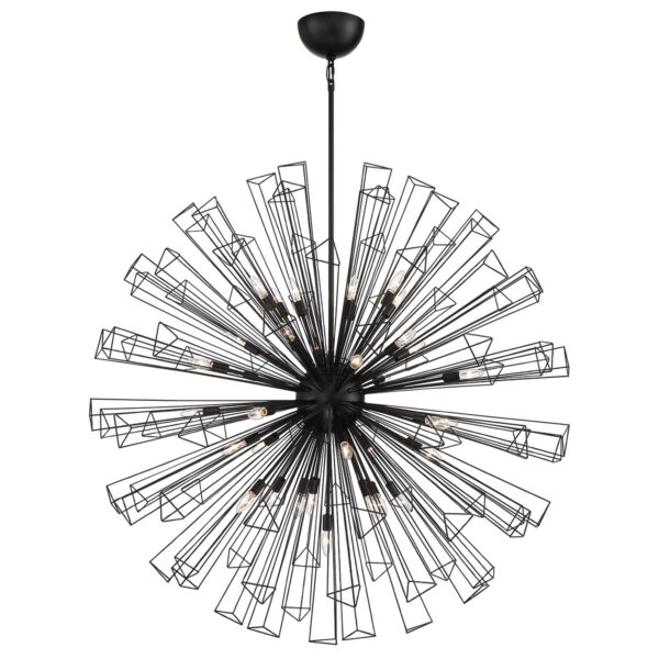 Eurofase Dendelio, Chandelier , 35-Light, 54", Matte Black – Eurofase Chandeliers